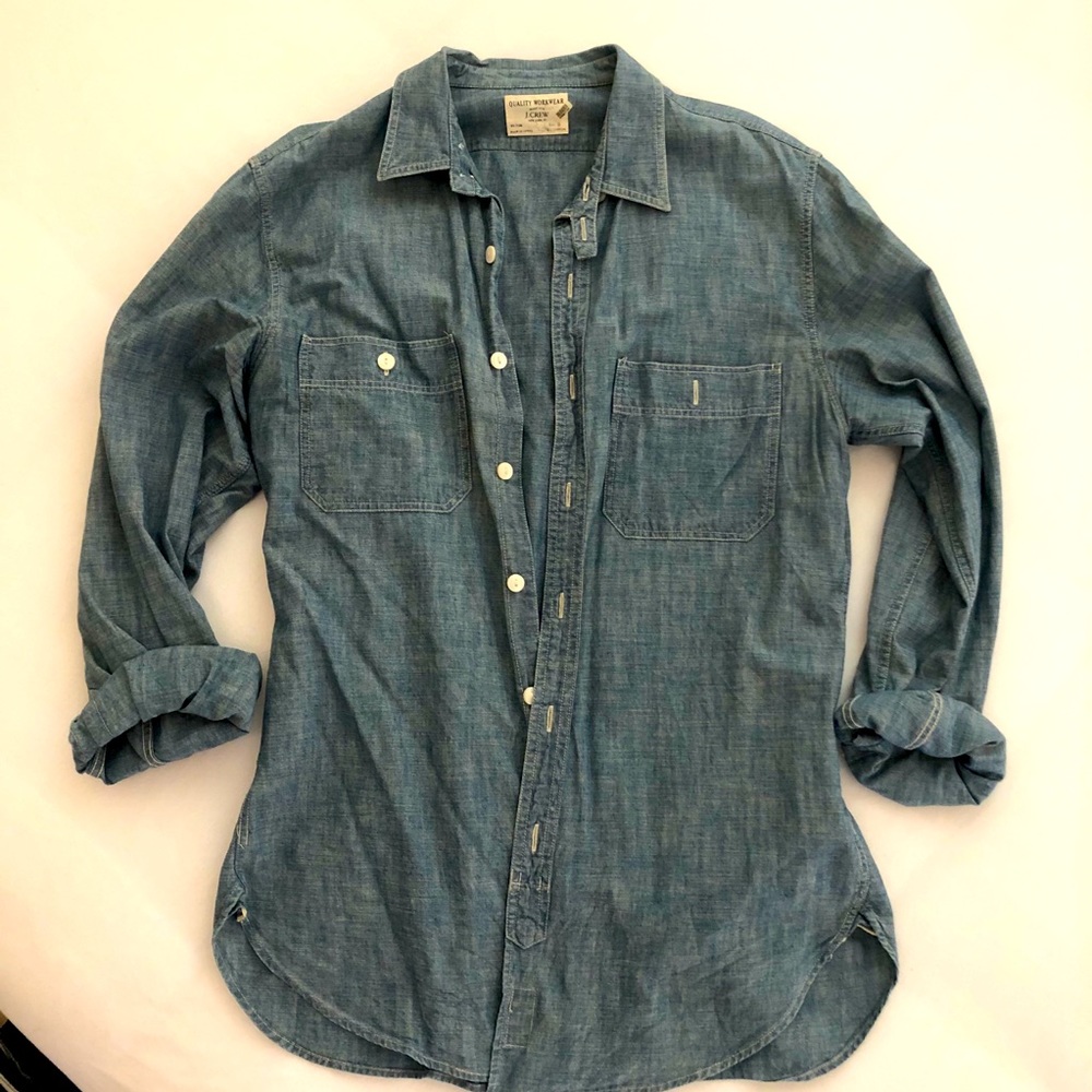 J Crew Oversized Jean Top